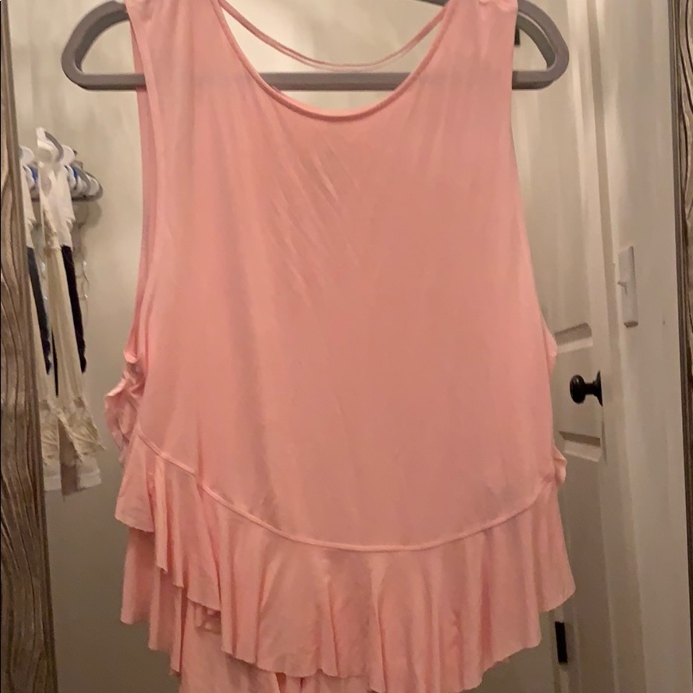 Pink free people top